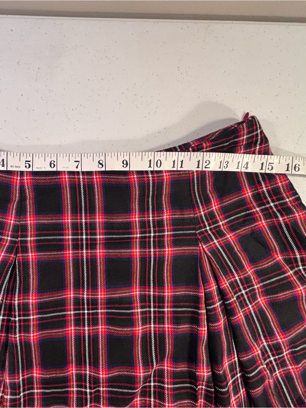 Black and Red Plaid Women’s Skirt